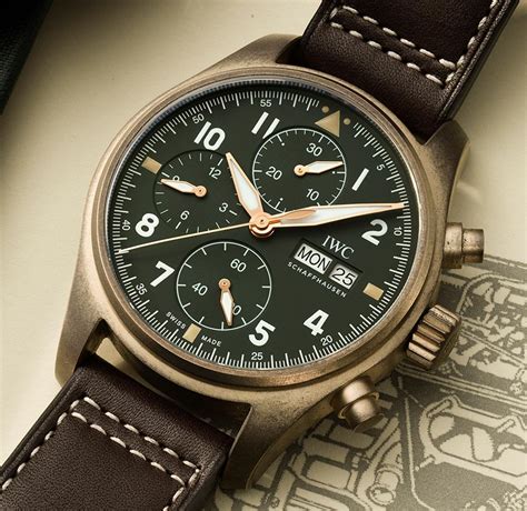 iwc spitfire bronze chronograph|iwc spitfire chronograph review.